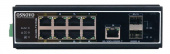 Коммутатор Osnovo SW-60812/I (L2) 8x100Мбит/с 1x1Гбит/с 2SFP 6PoE++ 300W неуправляемый