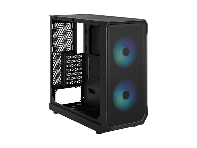 Корпус ПК без блока питания/ Case Fractal Design Focus 2 RGB, Midi-Tower, 2x140mm RGB, 2xUSB-A 3.2 ATX, mATX, mITX Black