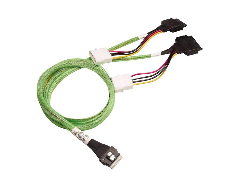 Кабель Luxshare L285SL028-SD-R Slimline SASx8  to 2x U.2 Direct, 1M