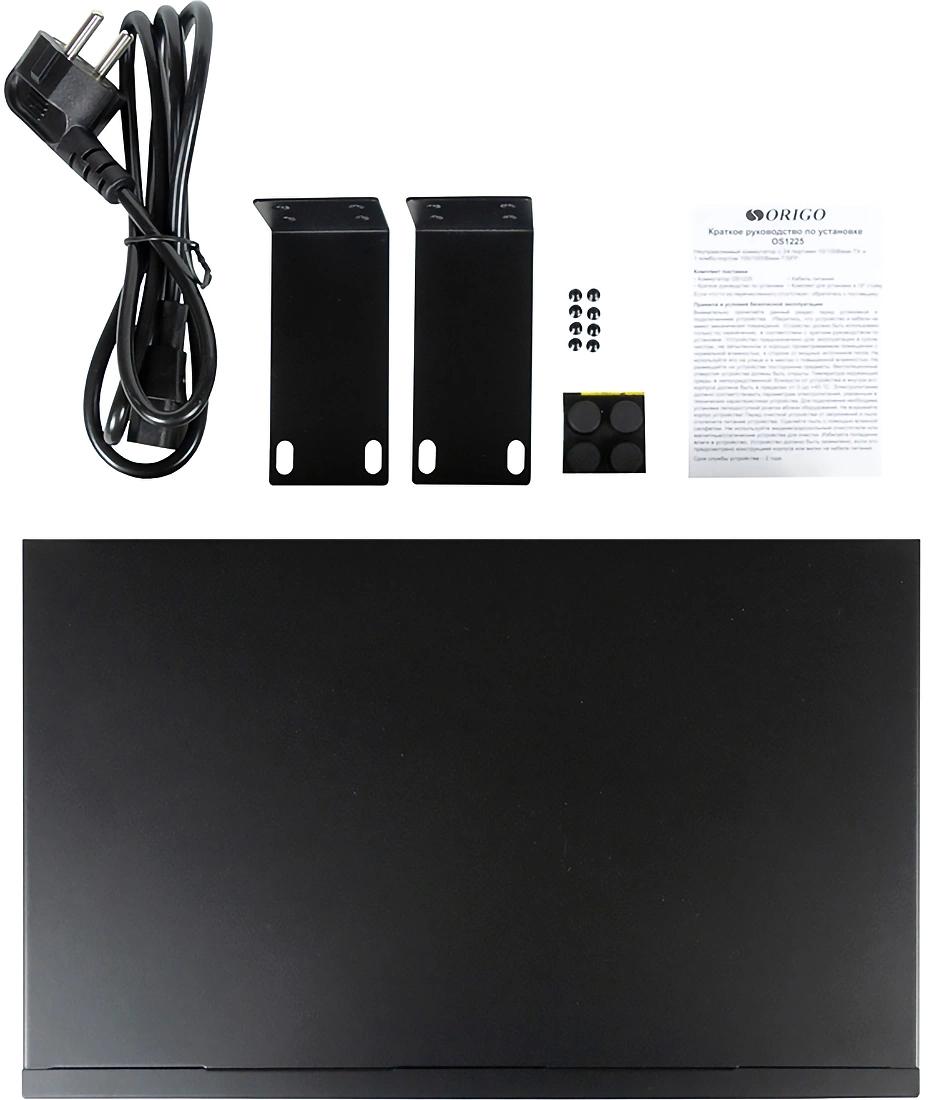 Коммутатор Origo OS1225 OS1225/A1A 24x100Мбит/с 1SFP неуправляемый