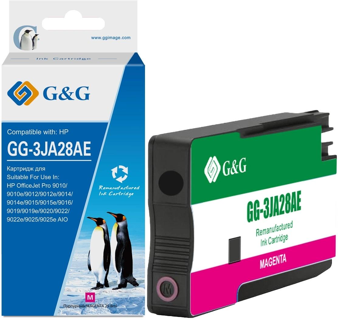 Картридж струйный G&G GG-3JA28AE 963XL пурпурный (25.8мл) для HP OfficeJet Pro 9010/9010e/9012/9012e/9014/9014e/9015/9015e/9016/9019/9019e/9020/9022/9022e/9025/9025e AIO с чипом