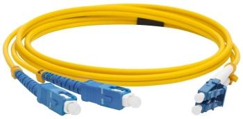 Патч-корд Lanmaster LAN-2LC-2SC/SU-2.0 2x9/125 OS1/OS2 LC дуплекс-SC дуплекс 2м LSZH желтый
