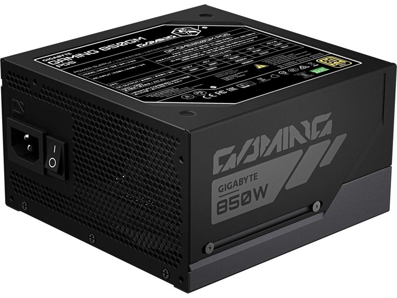 Блок питания Gigabyte ATX 850W GP-GME850GM PG5 80+ gold (20+4pin) APFC 135mm fan 8xSATA Cab Manag RTL