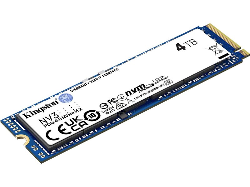 Накопитель SSD Kingston PCIe 4.0 x4 4TB SNV3S/4000G NV3 M.2 2280