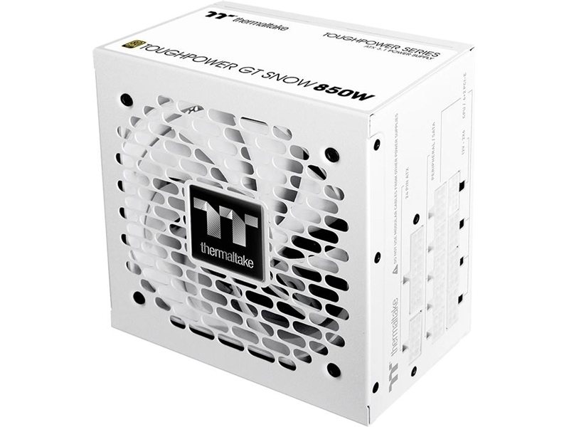 Блок питания Thermaltake ATX 850W Toughpower GT Gen.5 SNOW 80+ gold 24pin APFC 120mm fan 6xSATA Cab Manag RTL