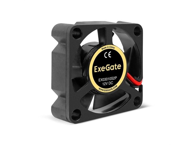 Exegate EX295214RUS Вентилятор 12B DC ExeGate EX03010S2P (30x30x10 мм, Sleeve bearing (подшипник скольжения), 2pin, 1000RPM, 28,5dBA)