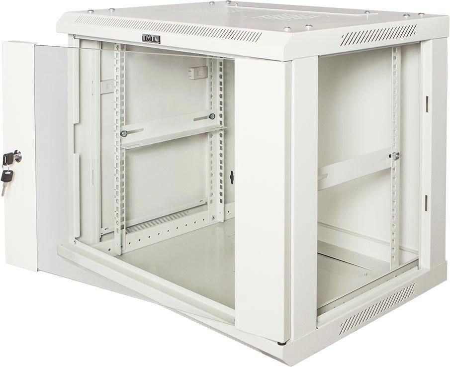 Шкаф коммутационный Lanmaster Pro (TWT-CBWPG-15U-6X4-GY) настенный 15U 600x450мм пер.дв.стекл 60кг серый 350мм 768мм IP20 металл