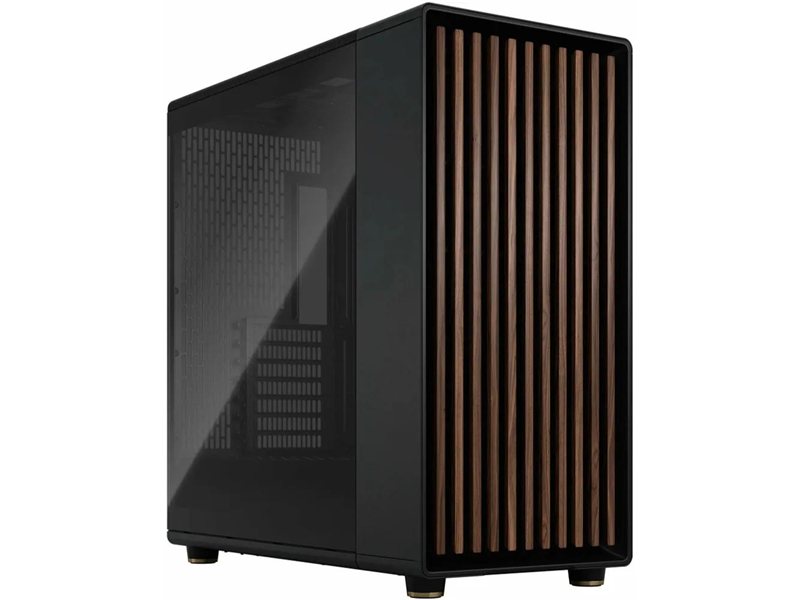 Корпус без блока питания/ Case Fractal Design North XL TG Dark Tint, Full-Tower, 3x140mm, 2xUSB-A 3.2 + 1xUSB 3.2 Type-C E-ATX, ATX, mATX, mITX Wood panel, Charcoal Black