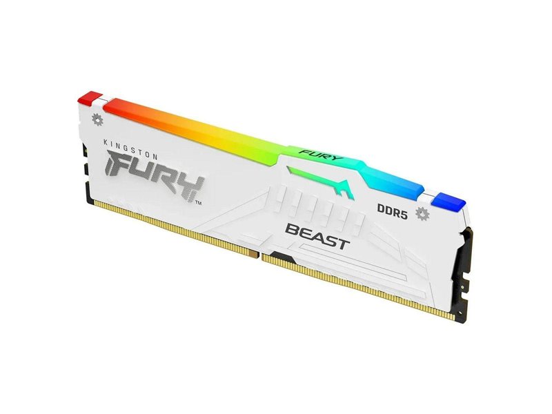Память DDR5 32GB 6000MHz Kingston KF560C30BWEA-32 Fury Beast RGB RTL Gaming PC5-48000 CL30 DIMM UDIMM 288-pin 1.4В kit single rank с радиатором Ret