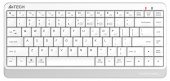 Клавиатура A4Tech FBK11 белый/серый USB беспроводная BT/Radio slim (FBK11 WHITE)