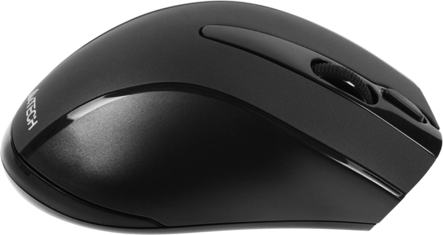 Мышь A4Tech V-Track G9-500FS черный оптическая 1200dpi silent беспров. USB 4but