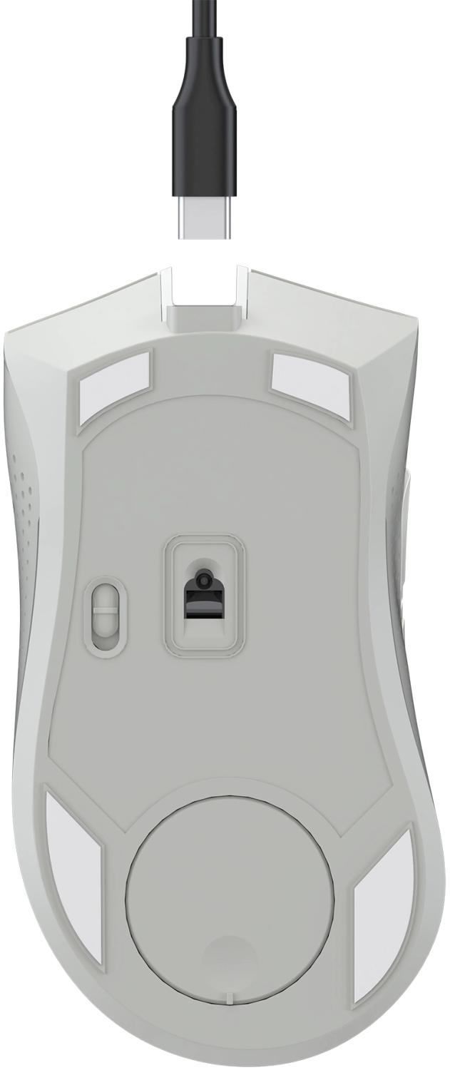 Мышь A4Tech Bloody R90 Plus белый оптическая 5000dpi беспров. USB 7but (R90 PLUS GREUISH WHITE)