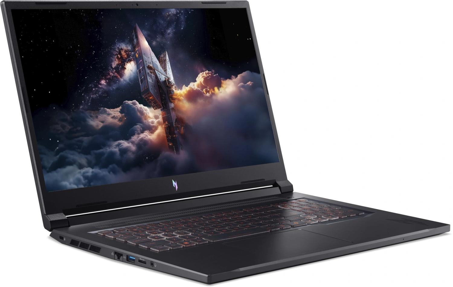 Ноутбук Acer Nitro V 17 AI ANV17-41-R0DP Ryzen 5 240 16Gb SSD1Tb NVIDIA GeForce RTX 5060 8Gb 17.3" IPS FHD (1920x1080) без ОС black WiFi BT Cam (NH.QYVCD.008)