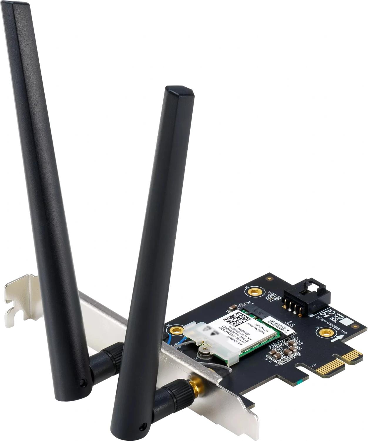Сетевой адаптер Wi-Fi + Bluetooth Asus PCE-BE6500 BE6500 PCI Express (ант.внеш.съем) 2ант.