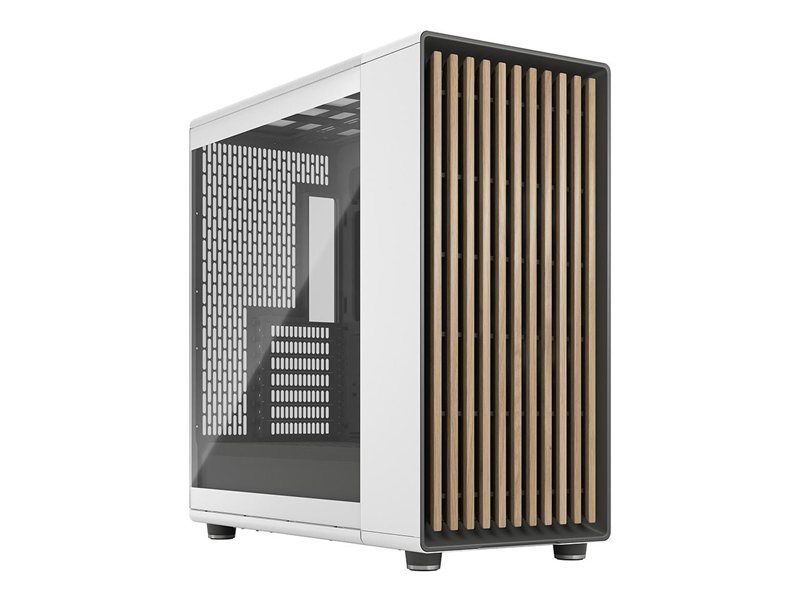 Корпус ПК без блока питания/ Case Fractal Design North XL TG Dark Tint, Full-Tower, 3x140mm, 2xUSB-A 3.2 + 1xUSB 3.2 Type-C E-ATX, ATX, mATX, mITX Wood panel, Chalk White