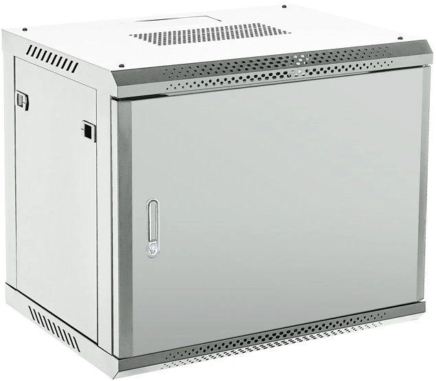 Шкаф коммутационный Rexant (04-0964-121) настенный 9U 450x600мм пер.дв.металл серый 230град. металл