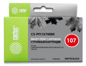 Картридж струйный Cactus CS-PFI107MBK PFI-107 MBK черный матовый (130мл) для Canon IP iPF670/iPF680/iPF685/iPF770/iPF780/iPF785 с чипом