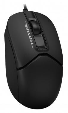 Мышь A4Tech Fstyler FM12 черный оптическая 1200dpi USB 3but (FM12 BLACK)
