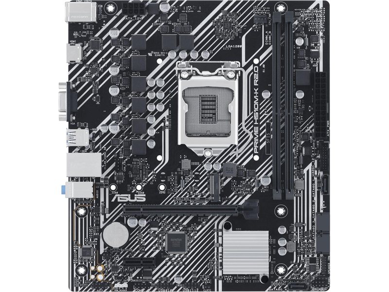Материнская плата Asus PRIME H510M-K R2.0 Soc-1200 Intel H470 2xDDR4 mATX AC`97 8ch(7.1) GbLAN+VGA+HDMI
