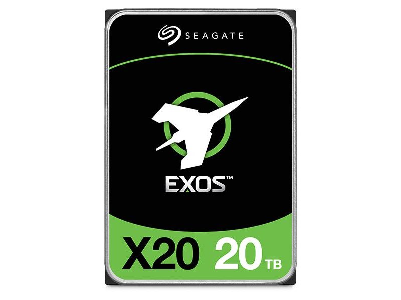 Жесткий диск Seagate Exos X20 HDD SATA 20Tb, 7200 rpm, 256Mb buffer, 512e/4Kn, CMR, ST20000NM007D, 1 year (имеет вмятины)