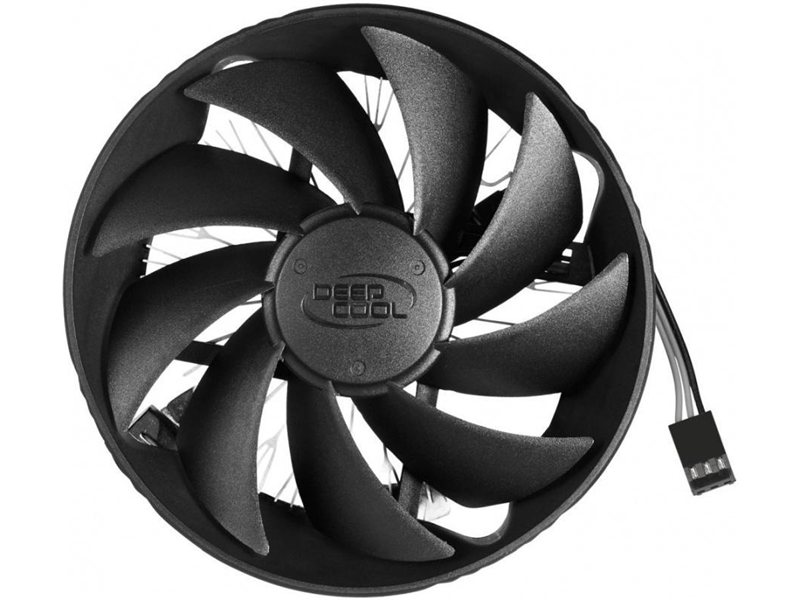 Устройство охлаждения(кулер) Deepcool Gamma Hunter Soc-AM5/AM4/1151/1200 черный 3-pin 21dB Al 95W 252gr Ret (DP-MCAL-HT)