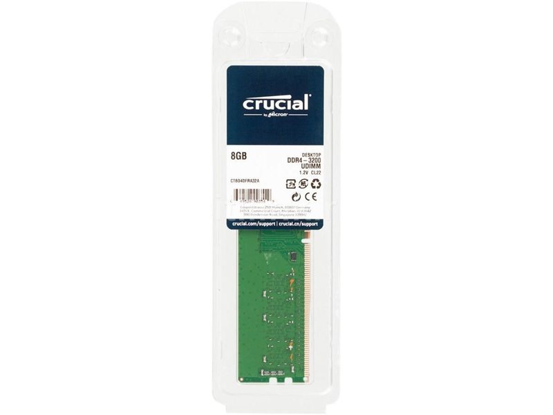 Crucial DDR4 DIMM 8GB CT8G4DFRA32A PC4-25600, 3200MHz OEM/RTL