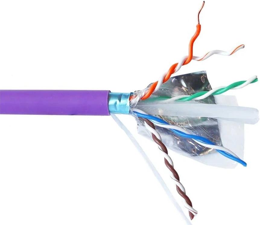Кабель информационный Lanmaster LAN-6AUMTP-HFLT-VI кат.6A UTP 4 пары 23AWG LSZH внутренний 305м фиолетовый