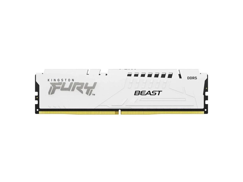 Память DDR5 16GB 6000MHz Kingston KF560C30BWE-16 Fury Beast White Expo RTL Gaming PC5-48000 CL30 DIMM 288-pin 1.4В kit single rank с радиатором Ret