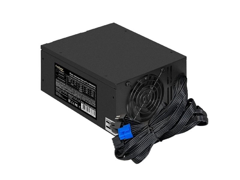 Exegate EX292192RUS Серверный БП 1000W ExeGate ServerPRO-1000ADS (ATX, APFC, КПД 82% (80 PLUS), 2x8cm fans, 24pin, 2x(4+4)pin, 2xPCIe, 10xSATA, 5xIDE, black)