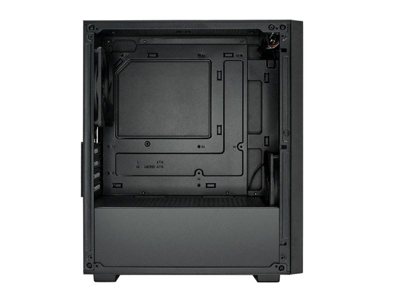 XASTRA Корпус A307M 2BK SI Black mATX/Mesh/Metal left panel / 2x120mm PWM FC black fans/ A307M-2FC12BK-SI