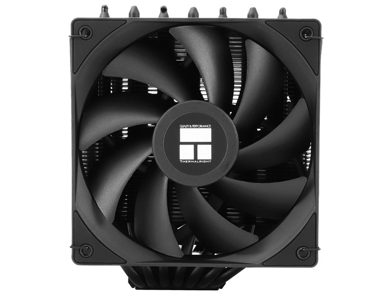 Кулер для процессора/ CPU Cooler Thermalright Phantom Spirit 120 SE Black (4-pin PWM, 154mm, Ni/Cu, 7x6mm, 2x120mm, 66.17CFM, 25.6dBA, 1500RPM, S: 1200, 1700, 1851, 115X, AM4, AM5, silver, black)