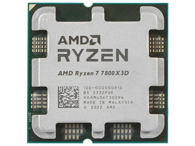 Процессор/ APU AM5 AMD Ryzen 7 7800X3D (8C/16T, 4.2/5.0GHz, 96MB, 120W,Radeon Graphic) OEM
