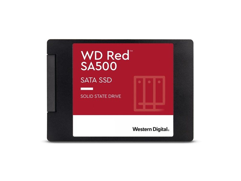 Твердотельный накопитель SSD WD SA500 WDS100T1R0A 1TB 2.5" Client SATA 6Gb/s, 560/530, IOPS 95/85K, MTBF 2M, 3D TLC,600TBW, NAS, Retail
