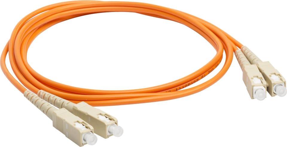 Патч-корд Lanmaster LAN-2LC-2SC/OM3-2.0 2x50/125 OM3 LC дуплекс-SC дуплекс 2м LSZH