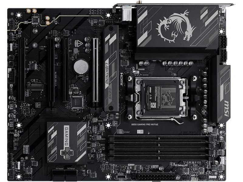Материнская плата MSI B850 GAMING PRO WIFI6E Socket AM5 AMD B850 4xDDR5 ATX AC`97 8ch(7.1) 2.5Gg RAID+HDMI+DP