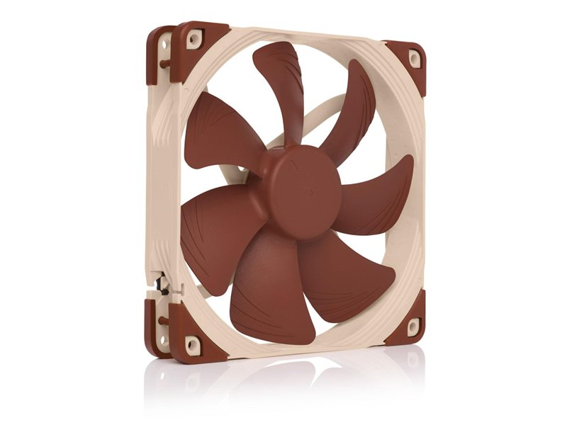 Кулер для корпуса/ Case Cooler Noctua NF-A14 PWM (140x140x25mm, 4-pin PWM, 82.5CFM, 24.6dBA, 1500RPM, Beige/Brown)