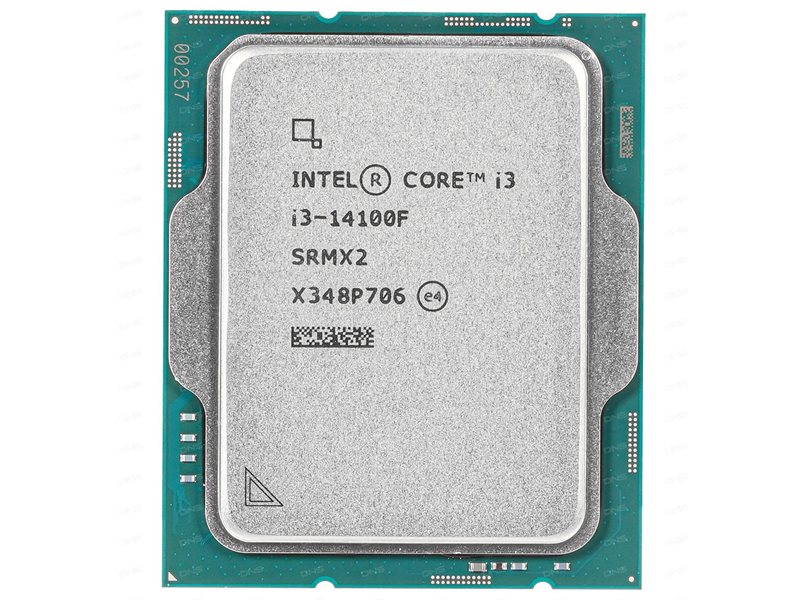 Процессор/ CPU LGA1700 Intel Core i3-14100F (Raptor Lake, 4C/8T, 3.5/4.7GHz, 12MB, 110W) OEM