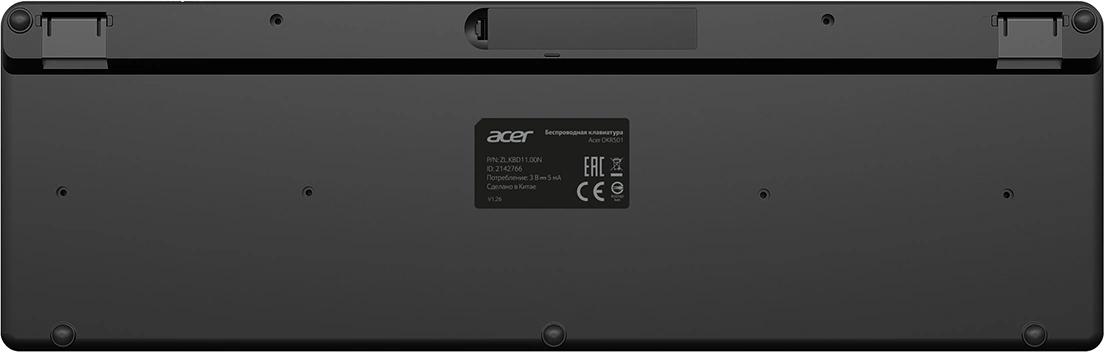 Клавиатура Acer OKR501 черный USB беспроводная Multimedia (ZL.KBD11.00N)