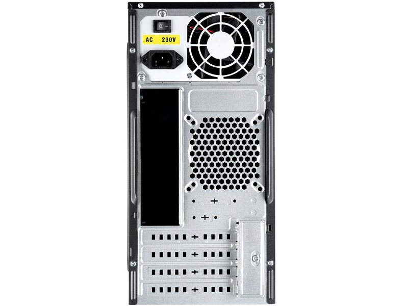Корпус без блока питания/ Case Foxline FL-733, mATX, 2x5.25EXT, 2x3.5EXT, 5x3.5INT, 2xUSB2.0, HDA, w/o FAN, w/o PSU, no pwr cord