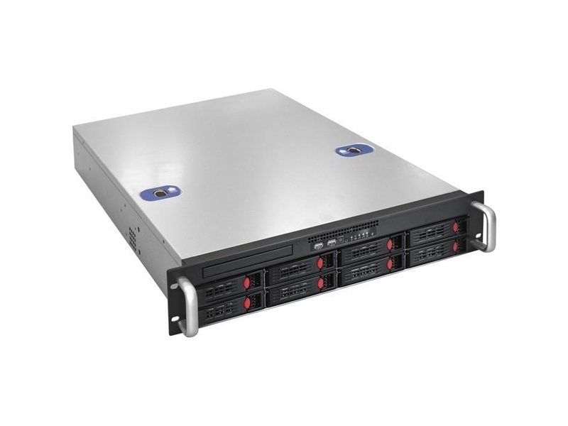 Exegate EX292412RUS Серверная платформа ExeGate Pro 2U550-HS08 <RM 19", высота 2U, глубина 550, Redundant БП 2x550W, 8xHotSwap, USB>
