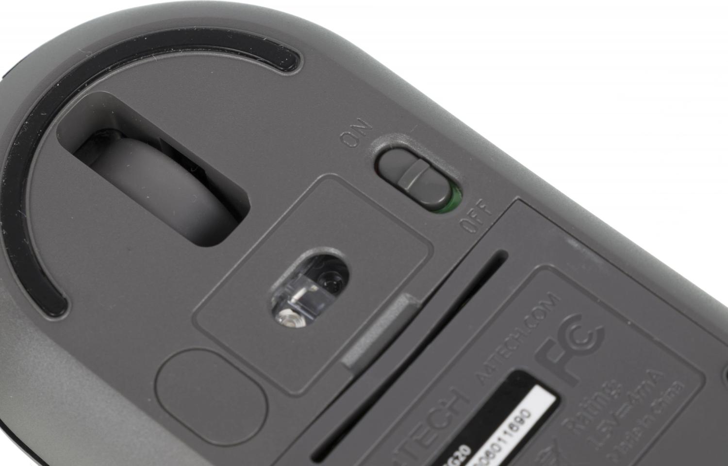 Мышь A4Tech Fstyler FG20 серый оптическая 2000dpi беспров. USB для ноутбука 4but (FG20 GREY)