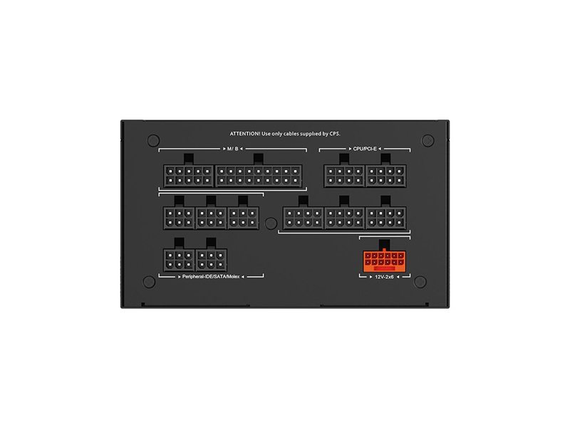 Блок питания ПК/ Power Supply PCCooler, 850W 80+ Gold (ATX, 3.1, Full modular, 1x24(20+4)pin 610mm, 2xCPU 8(4+4)pin 700mm, 2xPCIe*2 8(6+2)pin 750mm, 1x12V(2x6) 12+4pin 500mm, 2xSATA*3+MOLEX4pin*1 450+120+120+150mm , Active, 135x135mm, 160x150x86mm, APFC,