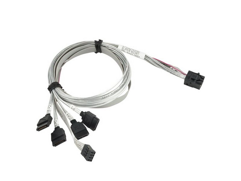 Кабель SuperMicro CBL-SAST-0591 Internal Reverse Breakout Cross-Over 4xSATA to miniSAS HD (SFF-8643), 75 см, 30AWG, 12Gb/s