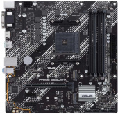 ASUS PRIME B550M-K (Socket AM4, mATX, 4xDDR4(128GB), VGA/DVI/HDMI, 1xPCIe 4.0x16/2xPCIe 3.0, 1xLAN, 4xSATA 6Gb/s, 2xM.2, 6xUSB 3.2, 1xPS/2)