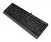 Клавиатура A4Tech FK10 черный/серый USB (FK10 GREY) кабель 1.5м