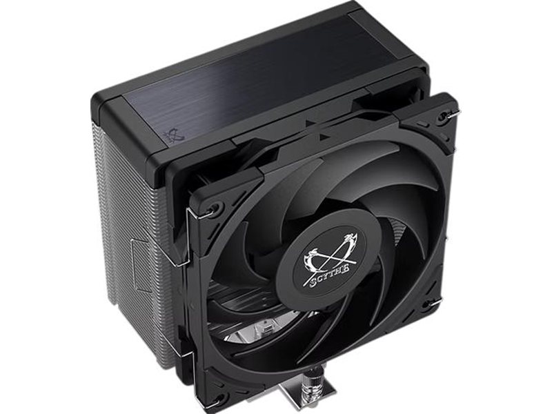 Кулер для процессора/ CPU Cooler Scythe Kotetsu Mark 4 (150W, 4-pin PWM, 155mm, Al/Cu, 4x6mm, 1x120mm, 60.29CFM, 26.88dBA, 2000RPM, S: 1851/1700/1200/115X, AM5/AM4, silver, black)