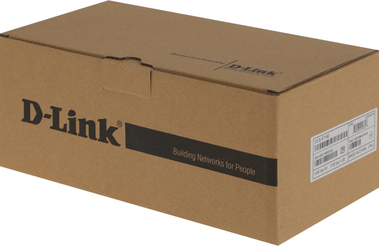 Камера видеонаблюдения IP D-Link DCS-4714E/UPA/A1A 2.8-2.8мм цв. корп.:белый