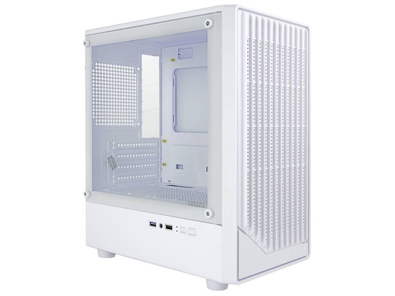 Корпус Ginzzu CL413 mATX передняя панель Решетка белый