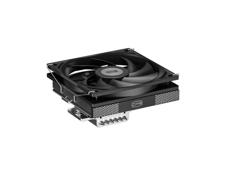 Кулер для процессора/ CPU Cooler PCCooler RC600-67 (125W, 4-pin PWM, 67.5mm, Al, 4x6mm, 1x120mm, 62.5CFM, 32.5dBA, 2300RPM, S: 1851/1700/1200/115X, AM5/AM4, black)