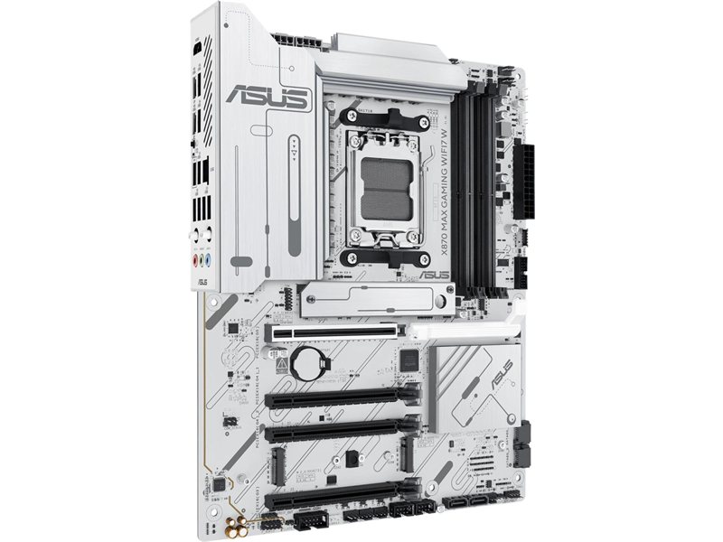 Материнская плата ASUS X870 MAX GAMING WIFI7 W, AM5, X870, 4*DDR5, 4*SATA, 3*M.2, 4*USB 3.2, 4*USB 2.0, 2*Type-C, 5*PCIx16, HDMI, ATX; 90MB1LZ0-M0EAY0